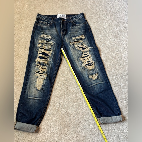Soho Babe Distressed Ankle Denim Made in the U.S. Jeans Junior’s 7 - Picture 8 of 16
